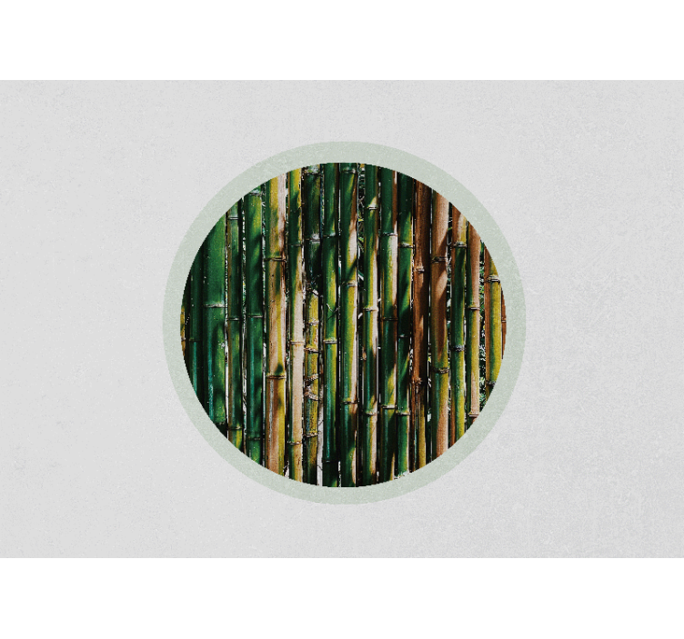 Wall mural 3d verdant bamboo grove - TenStickers