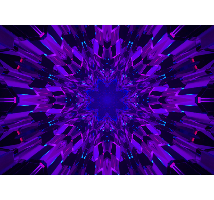 Abstract wall mural geometric star design - TenStickers