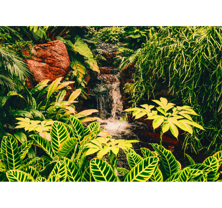 Wall mural nature vibrant tropical landscape - TenStickers