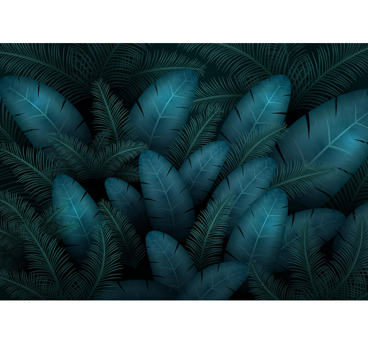 Wall mural nature tropical foliage designs - TenStickers