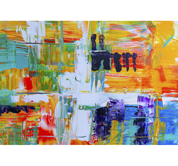 Various color painting on wall Art Wall Mural - TenStickers