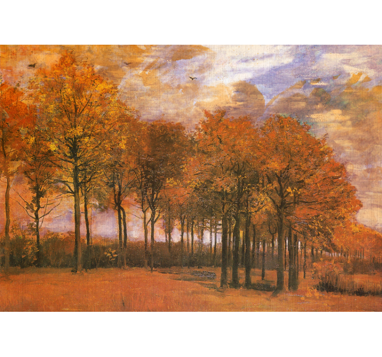 Landscape wall mural fall woodland scenery - TenStickers