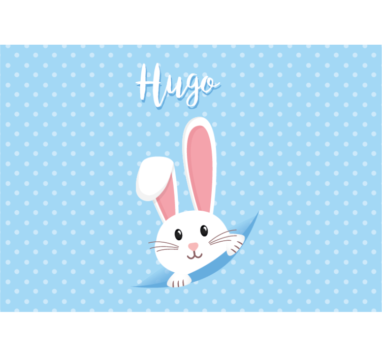 Animals wall mural happy bunny design - TenStickers
