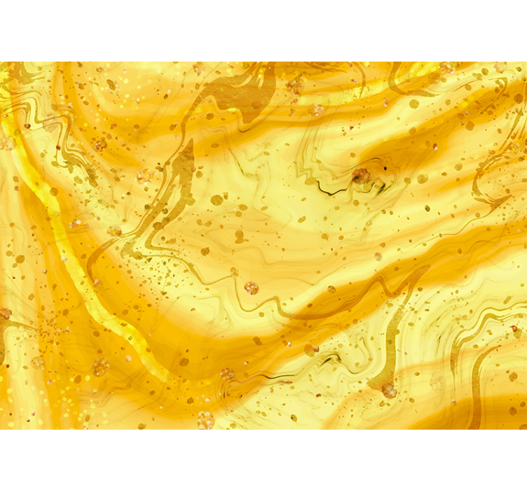 Texture wall mural golden marble swirls - TenStickers