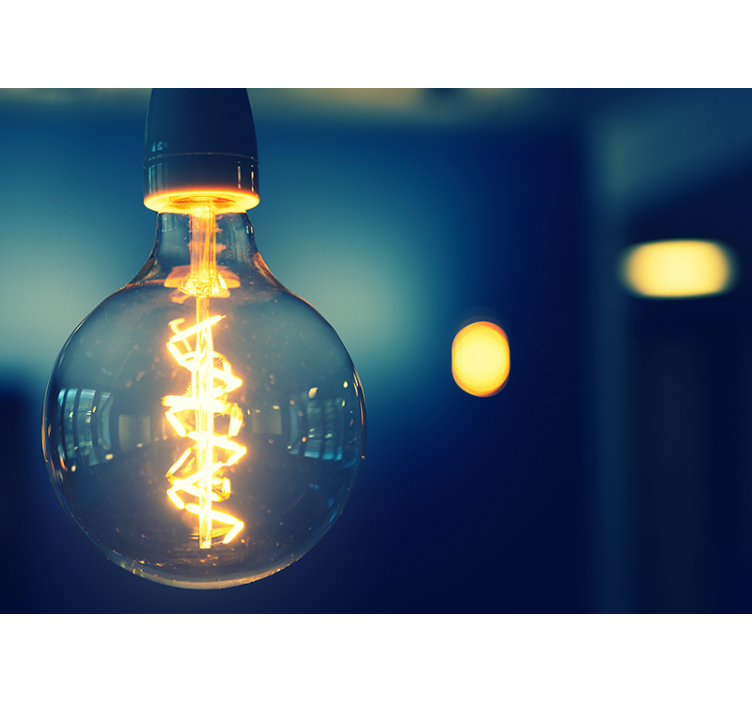 Quote wall mural elegant lighting decor - TenStickers