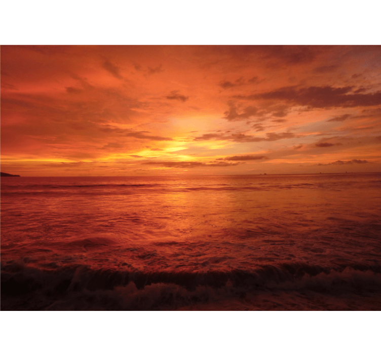 Golden hour aesthetic Sky Wall Mural - TenStickers