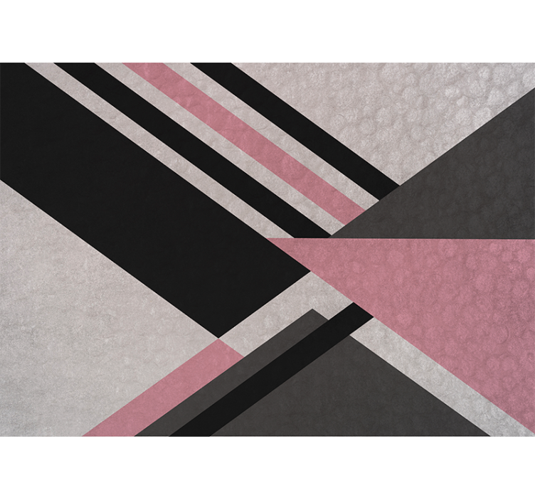 Diagonal colour blocks abstract wall mural - TenStickers