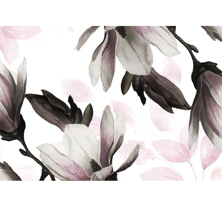 Glamour style floral variation wall mural - TenStickers