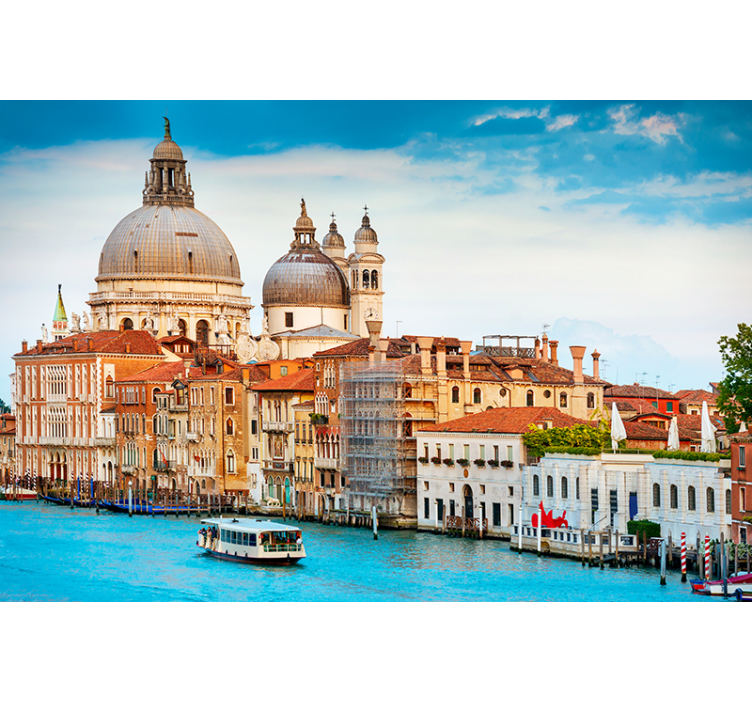 City wall mural historic venetian architecture - TenStickers