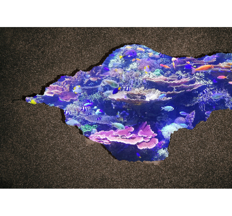 3D Wall Aquarium wall mural - TenStickers