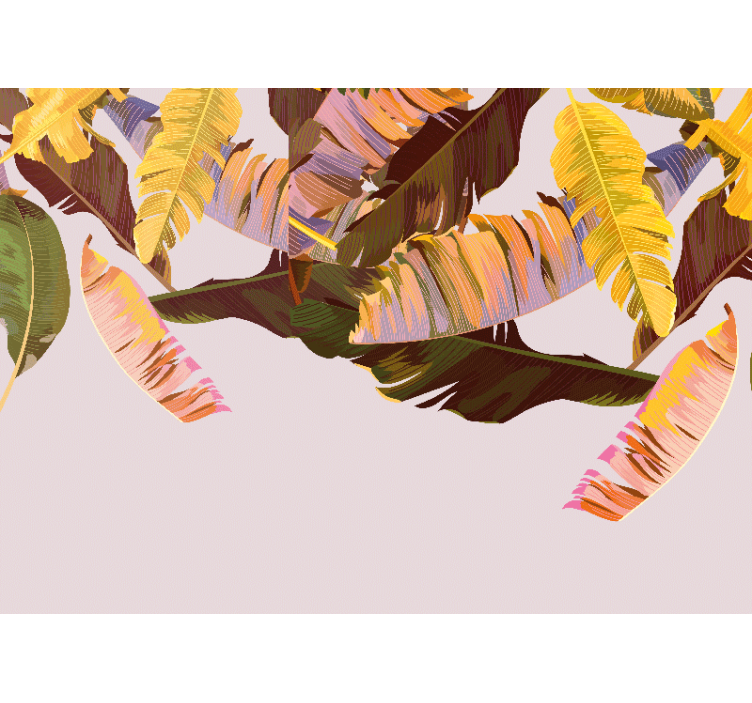 Wall mural nature exotic leaf designs - TenStickers