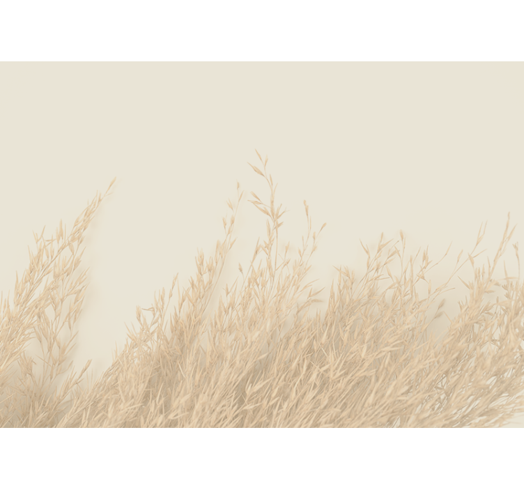 Plants moving in wind living room wall mural - TenStickers