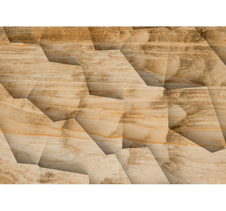 Wooden wall panels immitation 3D Wall Mural - TenStickers