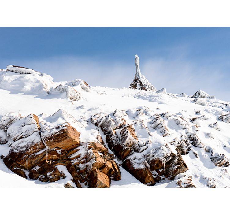 Alpine Summit View wall mural mountain - TenStickers