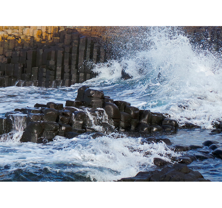 Oceanic Basalt Columns under the sea wall mural - TenStickers
