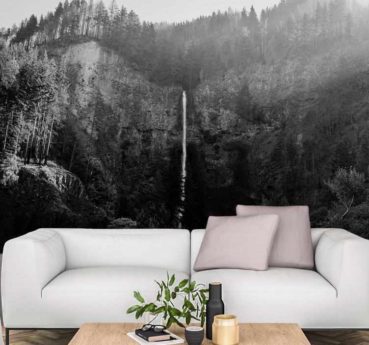Wall mural waterfall serenity - TenStickers
