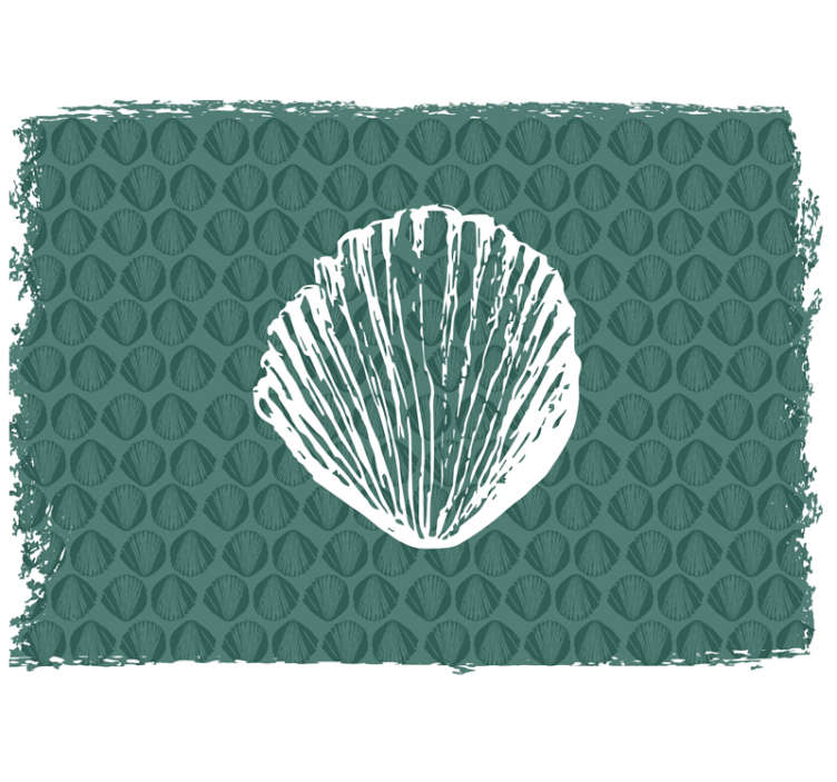 Wall mural modern shell pattern design - TenStickers