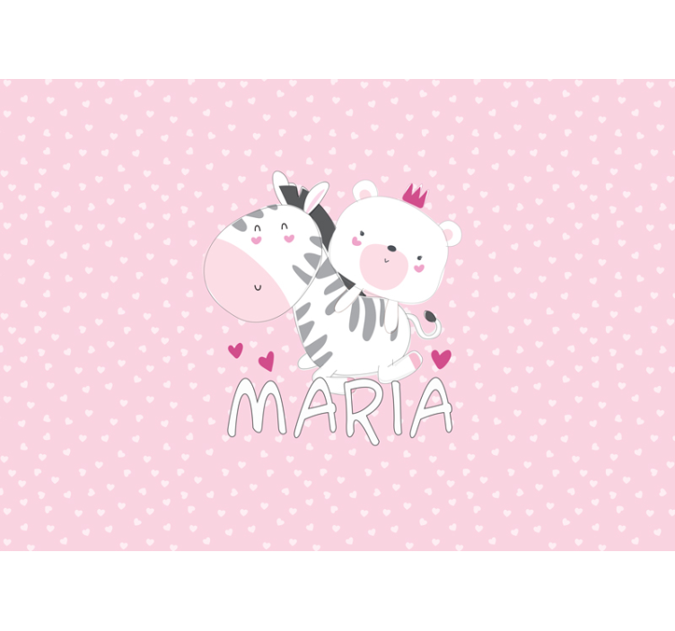 Childrens wall mural cute animal friends - TenStickers