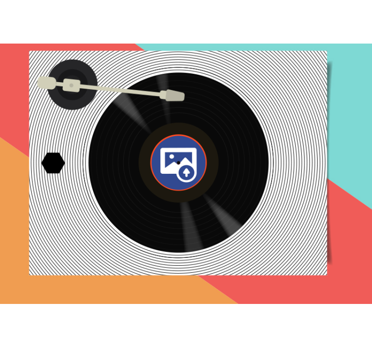 Wallpaper Record custom wall mural - TenStickers