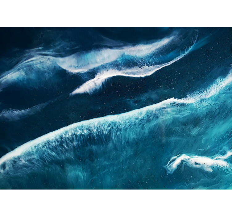 Ocean Wave Serenity under the sea wall mural - TenStickers