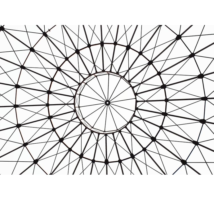 Geometric Arrangement Concept texture wall mural - TenStickers