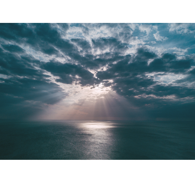 Oceanic Raylight wall mural nature - TenStickers