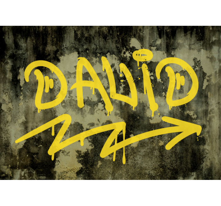 Name Graffiti Urban Art Wall Mural - TenStickers