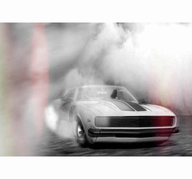 Classic Car Drift wall mural vehicle - TenStickers