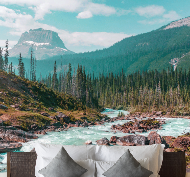 Beautiful river landscape Marriage Wall Murals - TenStickers