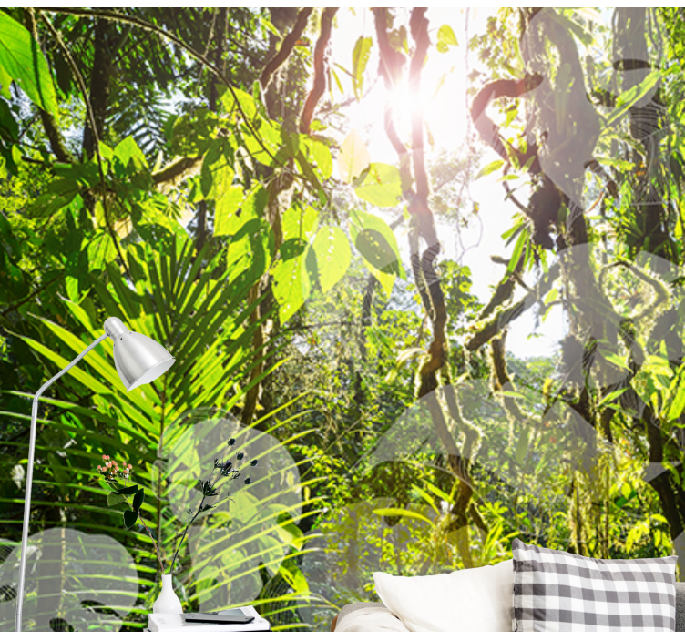 Green Amazone Forest Wall Mural - TenStickers