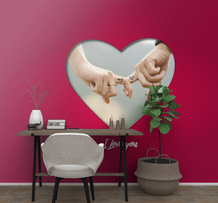 Heartfelt Connection romantic wall mural - TenStickers