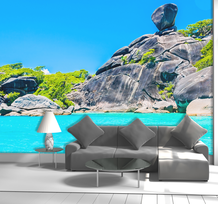 Lake in Phuket lake Wall Mural - TenStickers