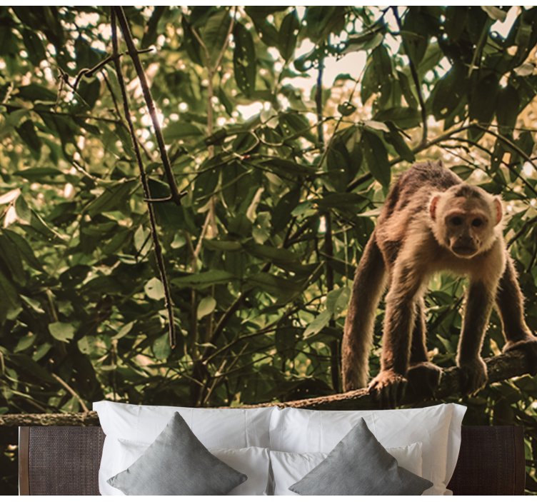 Monkey on Branch animals wall mural - TenStickers