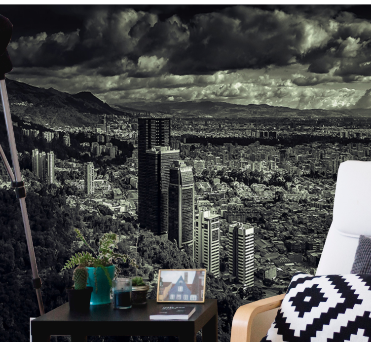 Mountain View Cityscape city wall mural - TenStickers