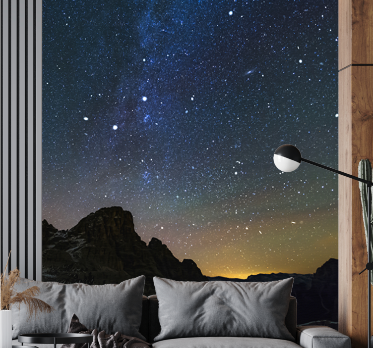 Space wall mural celestial nightscape - TenStickers
