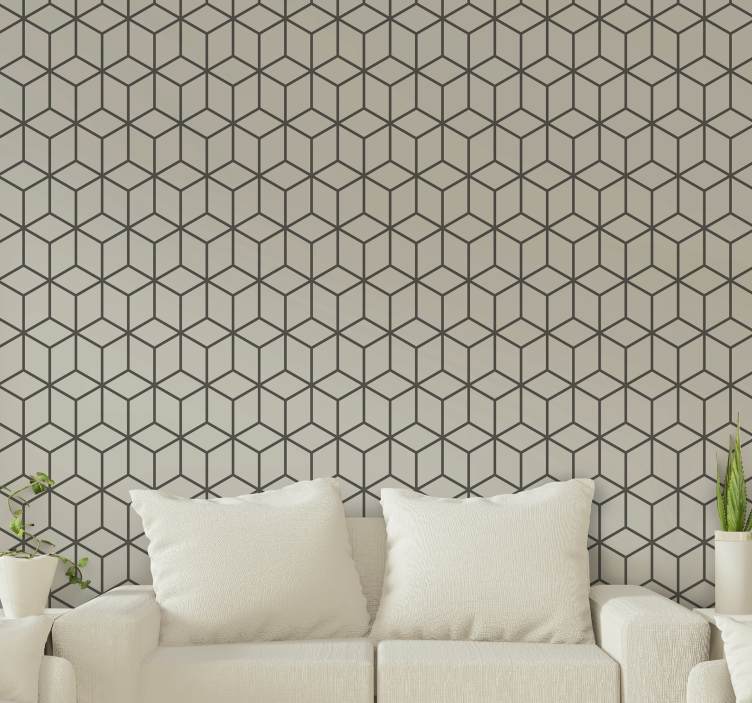 Squares with customizable color 3D Wall Mural - TenStickers