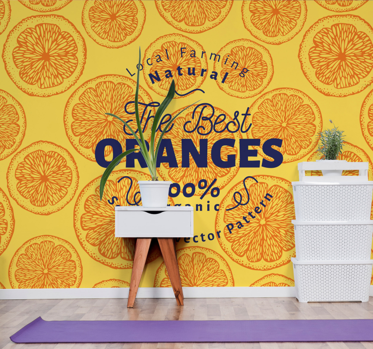 The Best Oranges Natural Farming animals wall mural - TenStickers