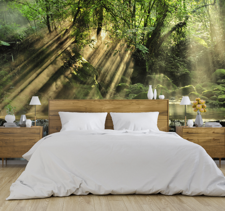 The secret forest landscape wall mural - TenStickers