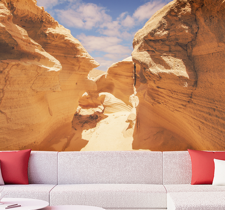 Wall mural mountain canyon rock formations - TenStickers