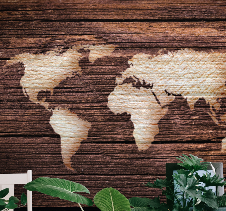 World map wallpaper world map texture - TenStickers