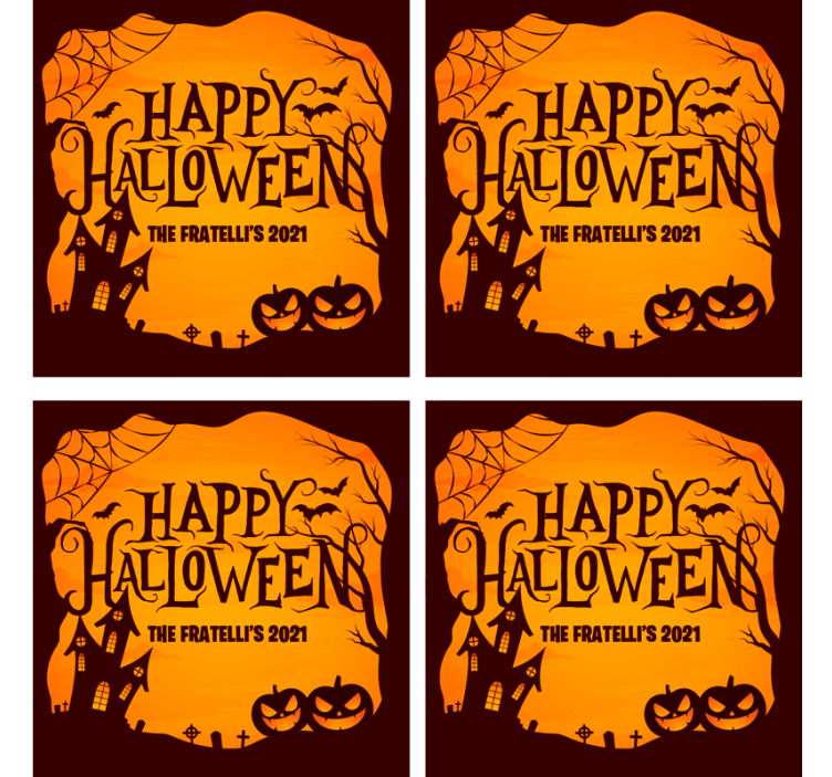 Halloween coaster for spooky halloween celebration - TenStickers
