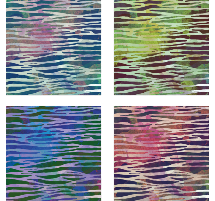 Abstract Zebra Texture zebra coaster - TenStickers