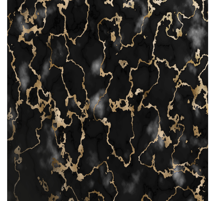 Texture coasters elegant black and gold design - TenStickers