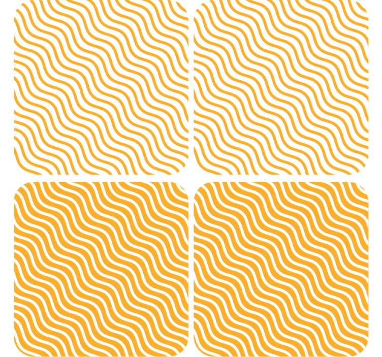 Texture coasters with wavy pattern surface - TenStickers