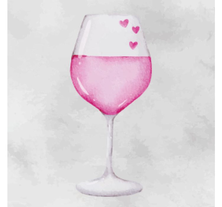 Personalised coasters heart adorned glass - TenStickers