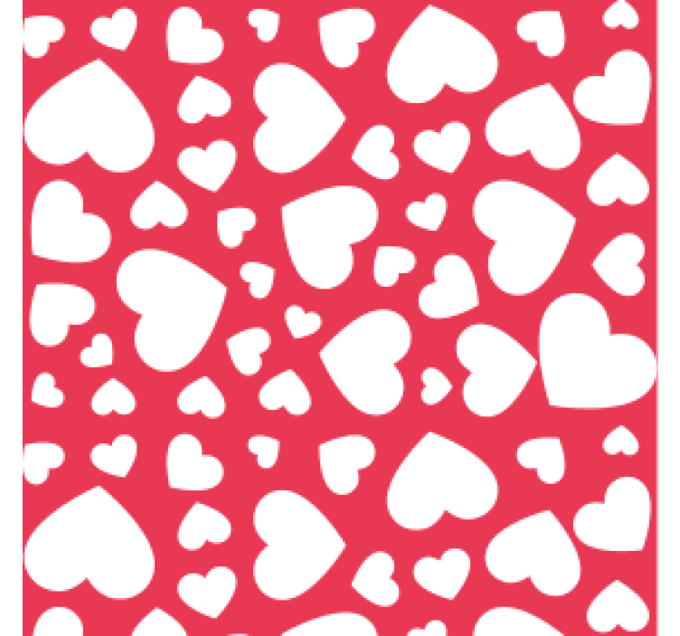 Wedding coasters with heart pattern design - TenStickers