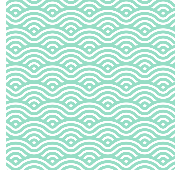 Texture coasters wavy line design - TenStickers