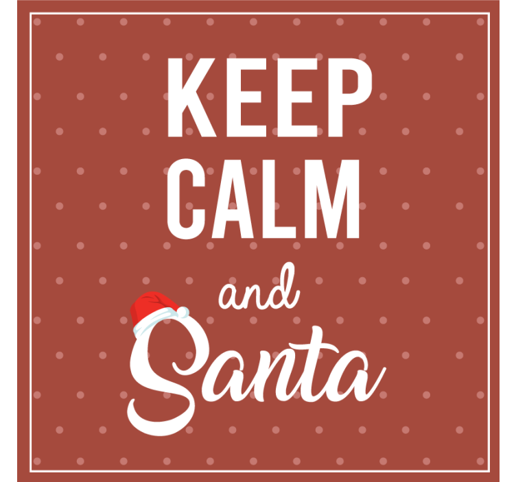 Christmas coaster with cheerful quote design - TenStickers