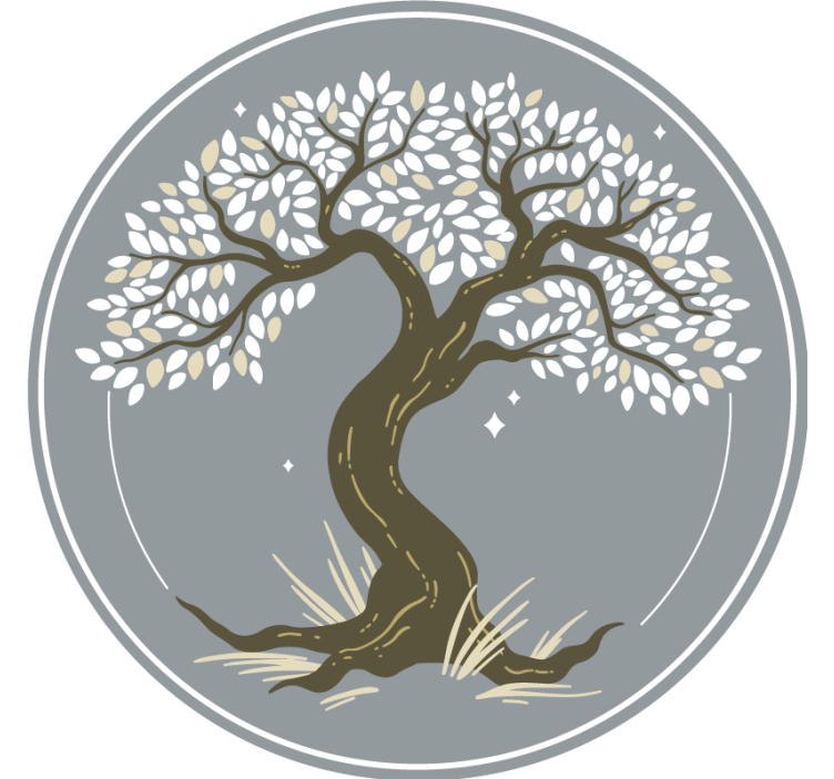 Texture coasters elegant tree silhouette - TenStickers