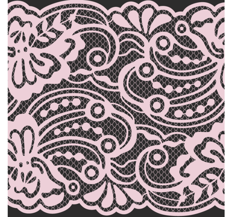 Modern coasters with elegant lace design - TenStickers